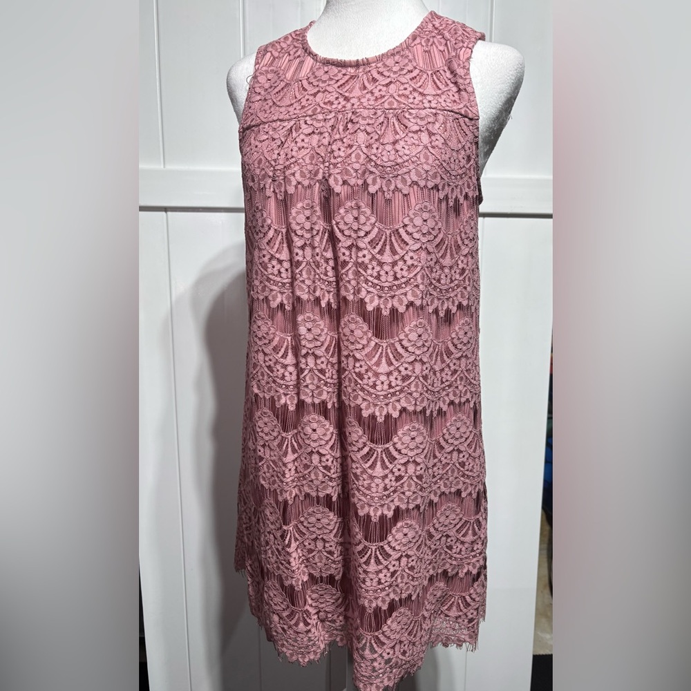 NWT Speechless pink/mauve lace dress